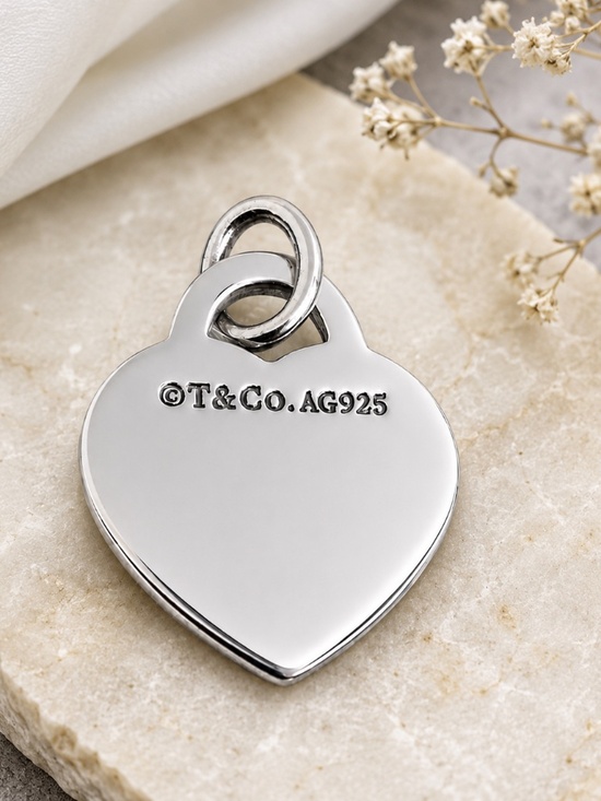 Tiffany & Co. Jewelry - Tiffany and Company small heart charm AG925 silver engrave